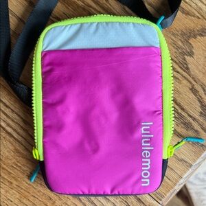 lululemon athletica Fuchsia and Neon Yellow Crossbody Bag